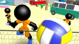 Stickman Beach Volleyball