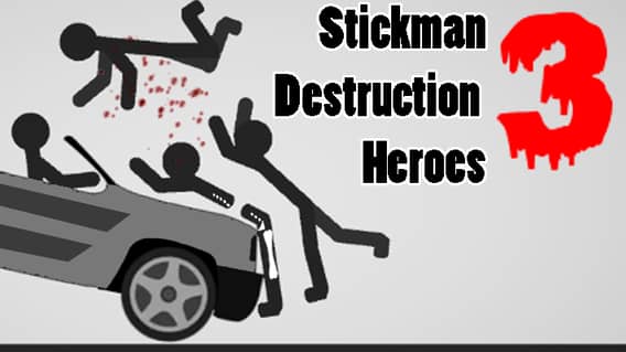 Stickman Destruction 3: Heroes Game Screenshot