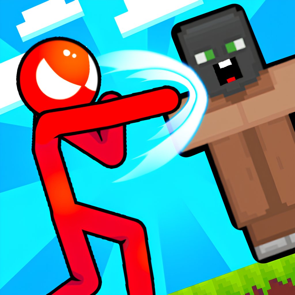 Stickman vs Villager: Save the Girl 🕹️ CrazyGamesでプレイ