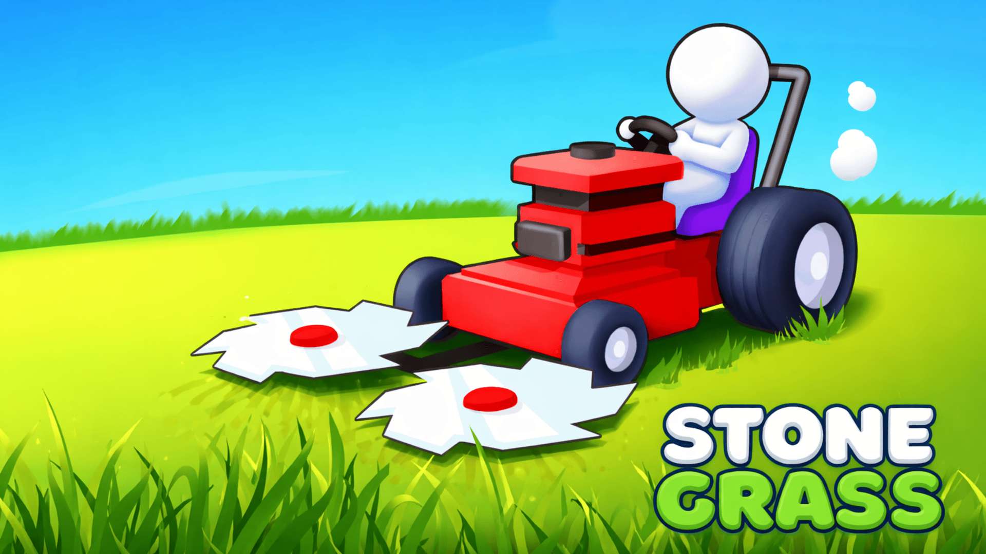 荒地などの草刈りします Stone Grass: Mowing Simulator 🕹️ CrazyGamesでプレイ