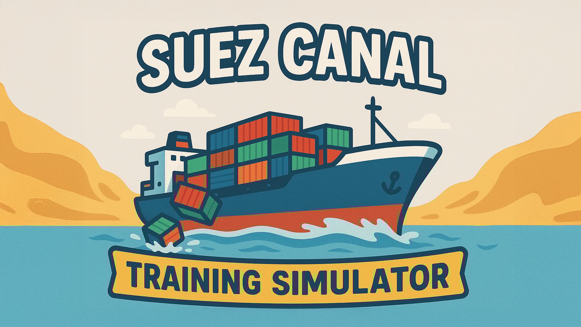 Thumbnail Suez Canal Training Simulator 🕹️ Play on CrazyGames