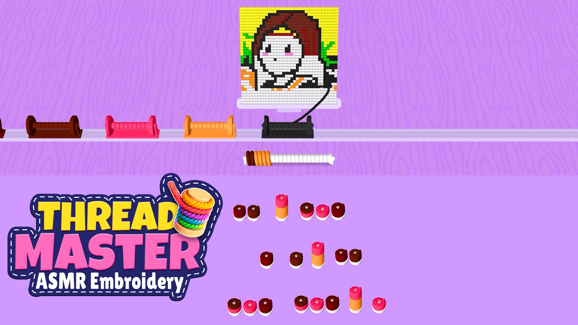 Thread Master: ASMR Embroidery - Game Screenshot