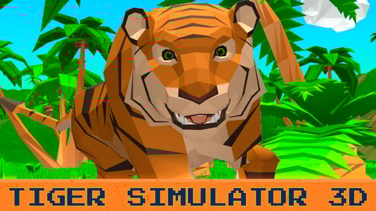 Thumbnail Tiger Simulator 3D 🕹️ Play on CrazyGames