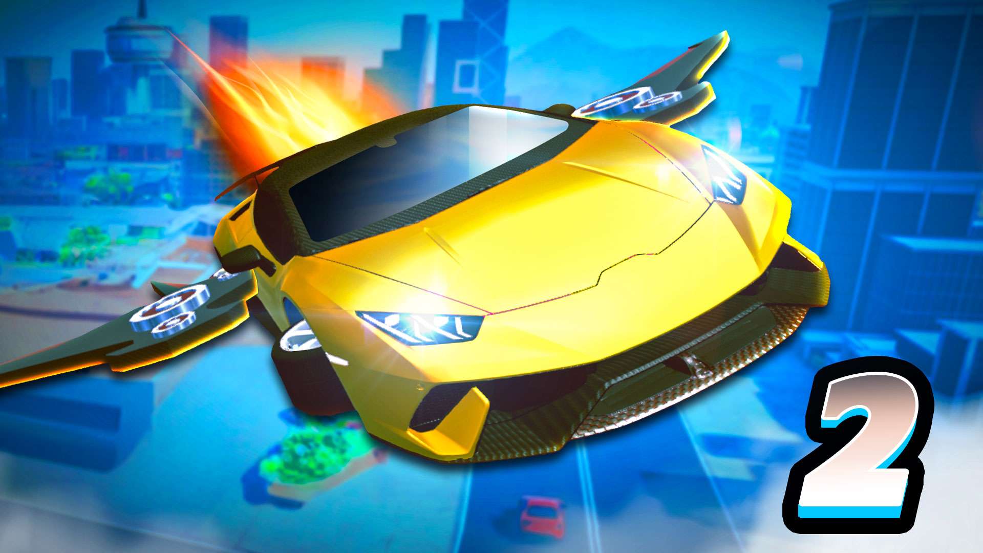 Ultimate Flying Car 2 🕹️ CrazyGamesでプレイ