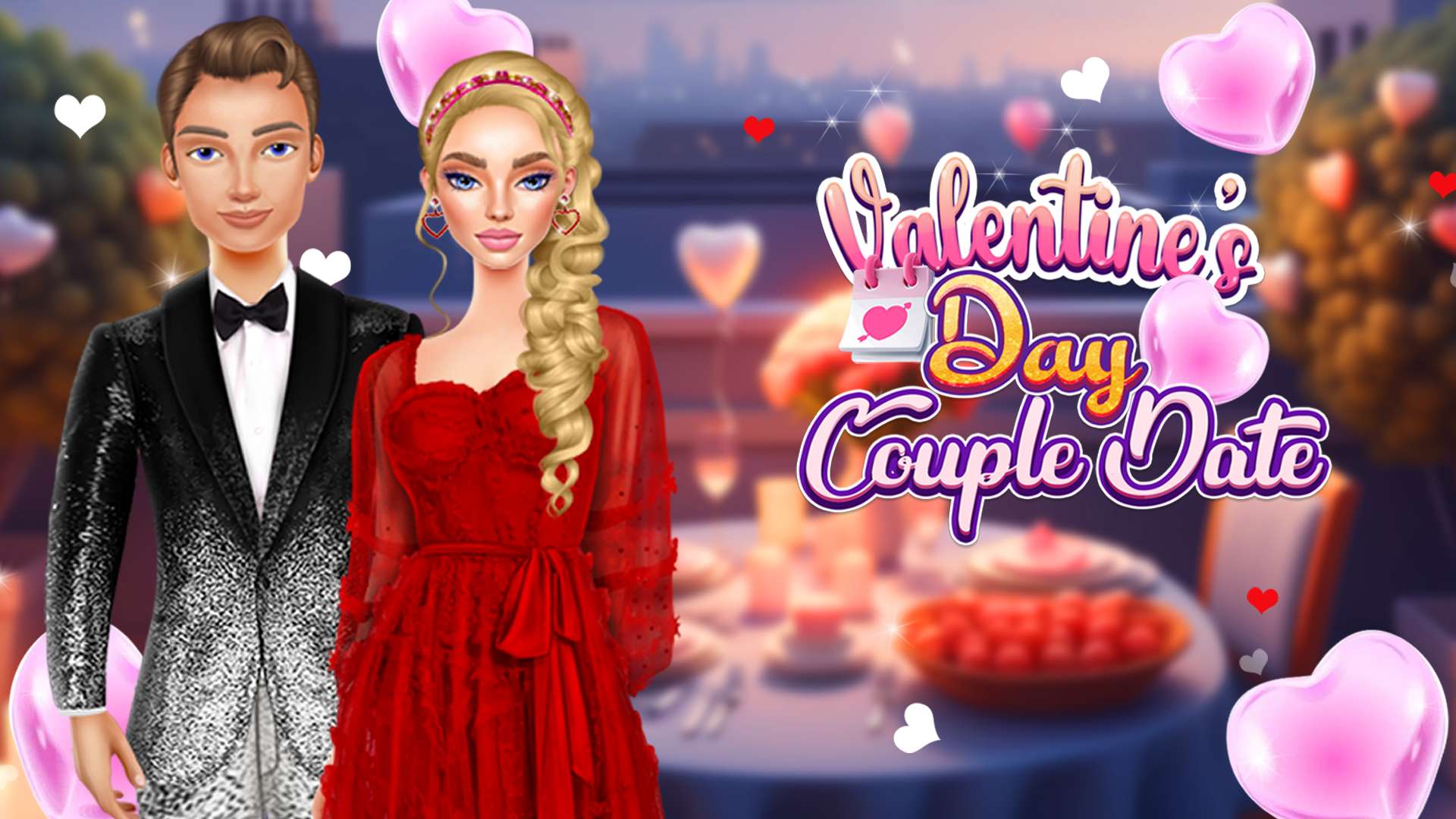 Valentine's Day Couple Date 🕹️ Play on CrazyGames