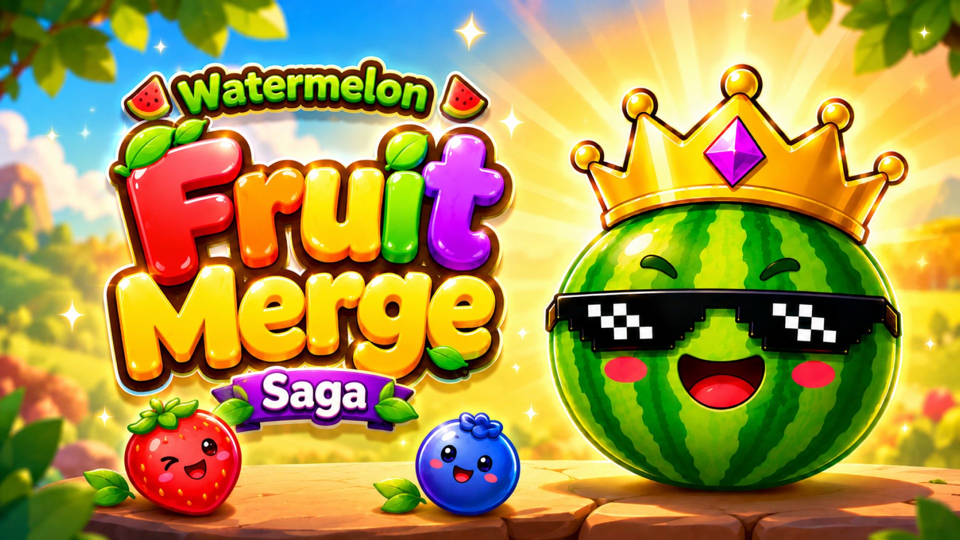 Watermelon Fruit Merge Saga 🕹️ Play on CrazyGames