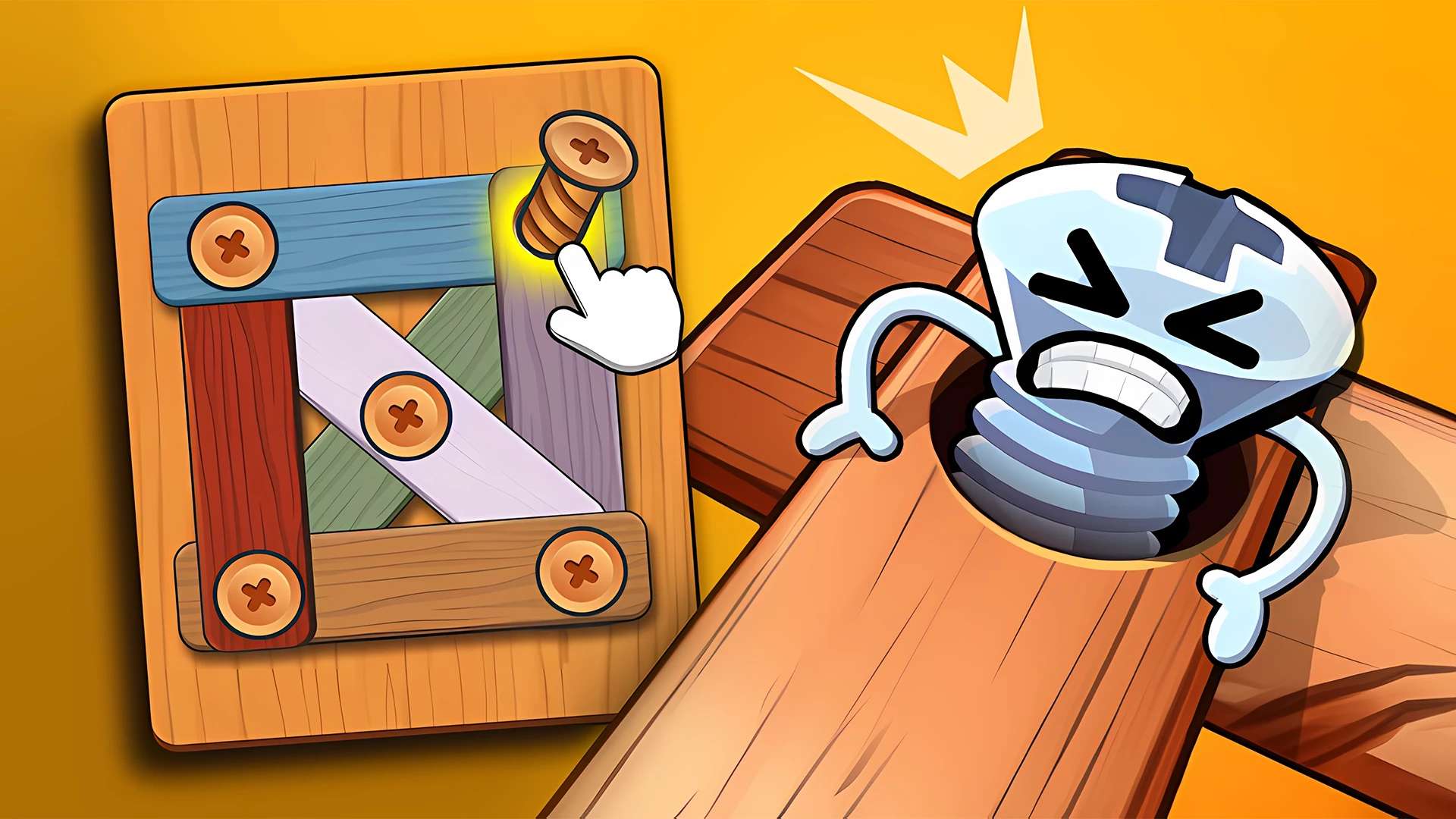 Wood Bolts & Nuts Screw: Pin Puzzle 🕹️ Jogue na CrazyGames