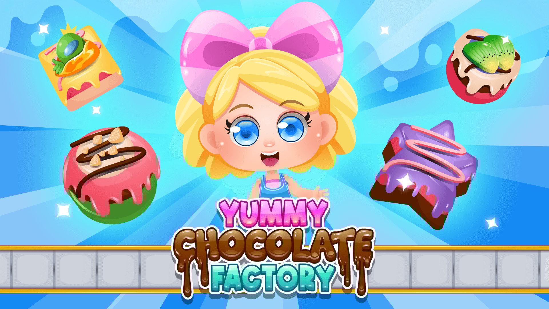 Thumbnail Yummy Chocolate Factory 🕹️ Play on CrazyGames