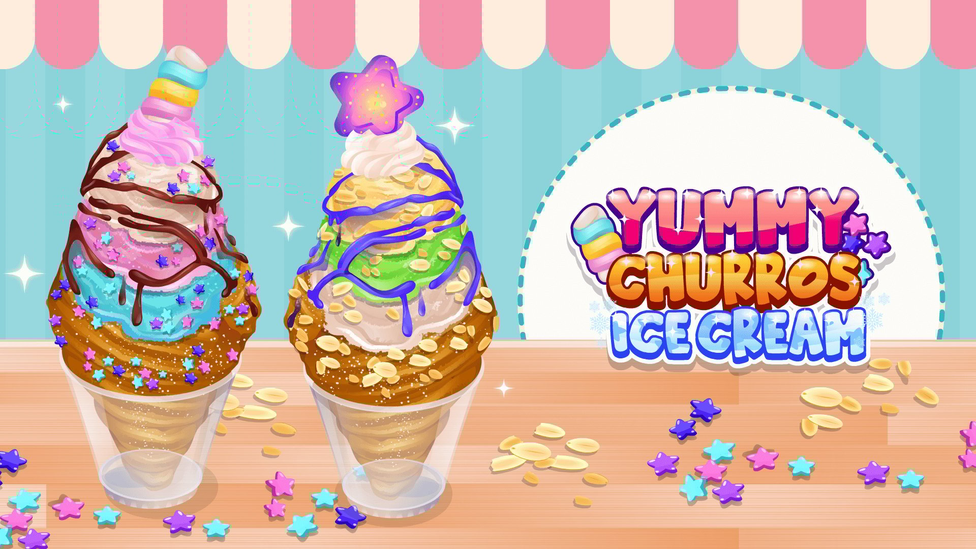 Thumbnail Yummy Churros Ice Cream 🕹️ Play on CrazyGames
