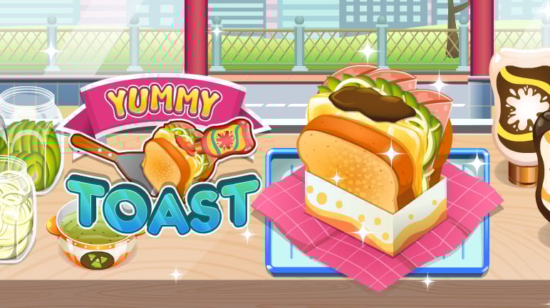 Thumbnail Yummy Toast 🕹️ Play on CrazyGames